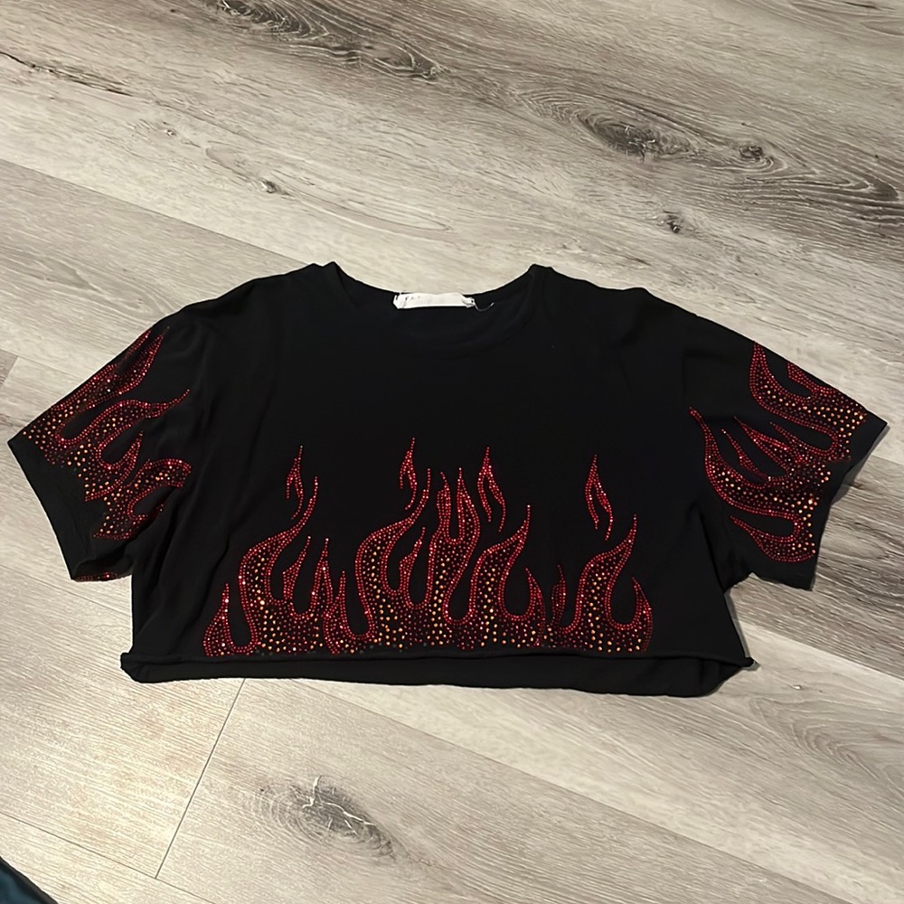 cropped LF flame and black top